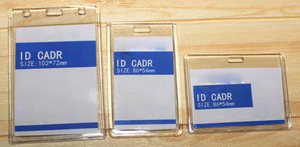 Porte-cartes d'identité professionnel en acrylique transparent, populaire et très vendu, avec support de table rétractable - Product Image 3