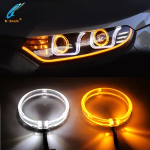 Doppia Luce di colore Guida Angel Eyes Aloni Osram Switchback halo anelli per obiettivo proiettore