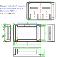 Carte d'extension sur rail DIN 30 broches BSSY)ESP32 DevKit V1 - Module LED WiFi multi-tension (5V/12V/24V) pour la domotique DIY