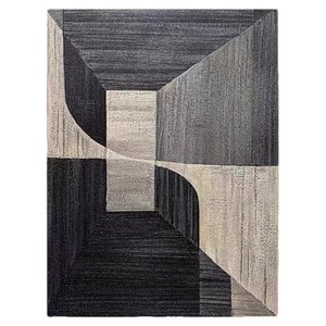 Dafen Village Oil Painting <b>Abstract</b> Geometric <b>Canvas</b> Art Black Frame Rectangle Modern Living Room Decor - Product Image 5