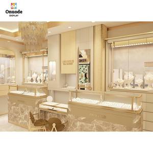 Luxury <b>LED</b> Glass Jewelry Display Showcase | Customizable Commercial-Grade Jewelry Shop Cabinet | Eco-Friendly Full Project - Product Image 4