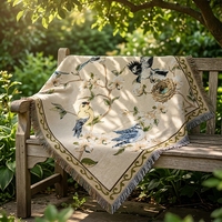 Multifunktionale Vintage-Sofadecke für den Hausgebrauch Gewebte Jacquard-Tapisserie Wurfdecke