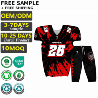 Tonton Sports BETHERIVAL Créez votre propre maillot de football américain vierge personnalisé avec applique / broderie en sergé, nom personnalisé