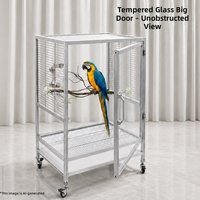 Cage à oiseaux en alliage d'aluminium, robuste et durable avec d'excellentes performances, adaptée aux perroquets et aux pigeons