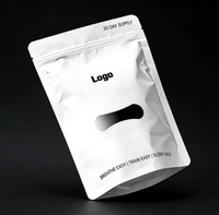 Sachets refermables en plastique avec logo personnalisé imprimé, pour emballage de bandelettes nasales, cosmétiques, résistants à l'humidité, pour aliments