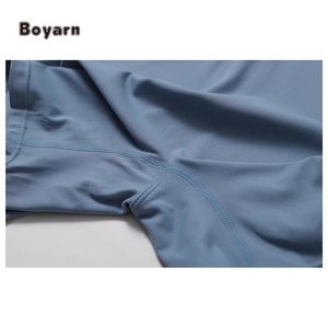 จั๊มสูทกีฬาผ้าสแปนเด็กซ์/ ไนลอนระบายอากาศได้ดีมีซิปครึ่งตัวสำหรับเล่นโยคะยิมวิ่ง-ใส่ออกกำลังกายได้ทุกฤดู - Product Image 6