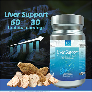 Китайская травяная формула для детоксикации печени Advanced Liver Detox Formula с экстрактом расторопши и кудзу, глутатионом для поддержания здоровья печени, таблетки (в наличии) - Product Image 2