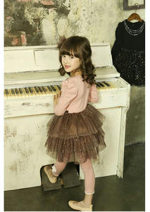 Vente en gros de vêtements d'été pour enfants, jolie robe à manches longues superposée avec ceinture à nœud pour petites filles, provenant d'un fournisseur chinois - Product Image 3