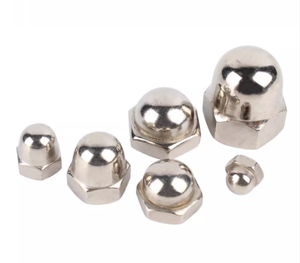 सही गुणवत्ता एम 6 एम 8 गोल सिर सुरक्षा फर्नीचर अखरोट हेक्सागोन सिर टोपी गुंबद नट अन्य फास्टनरों - Product Image 4