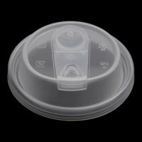 Venta al por mayor desechable PP a prueba de fugas tapa antiderrame 90mm de diámetro estilo moderno para bebidas calientes té café tazas vasos de papel