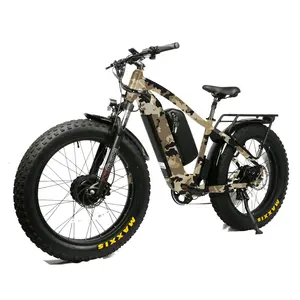 2023最新款电动自行车26英寸宽轮胎电动脂肪轮胎自行车便携式电池城市电动自行车