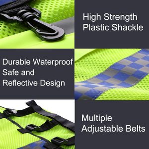 เสื้อกั๊กนิรภัยสะท้อนแสงแบบปรับแต่งได้สำหรับงานกลางแจ้ง สีสันหลากหลาย เหมาะสำหรับไซต์ก่อสร้าง มีกระเป๋าหลายช่อง - Product Image 4