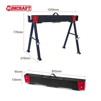 Table de travail pliante pour menuisiers et charpentiers, chevalet à scie pliable