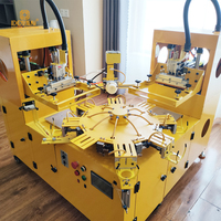 Machines d'impression sérigraphique semi-automatiques à 2 couleurs et 8 stations pour ballons, fabrication Doyan, à vendre