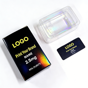 Scatola Personalizzata con Logo Olografico, Etichetta Lucida Economica, Confezione per Fiale da 3ml con Vassoio, per Peptidi Singoli o Doppi - Product Image 1