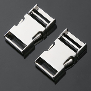 Boucle de cadre en métal réglable argent/noir pour sacs à dos, ceintures, sacs, sangles et accessoires vestimentaires - Product Image 2