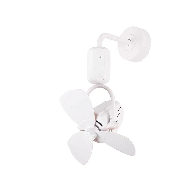 Patented small 2in1 wall ceilling fan 3 blades with different color energy saving smart controlling system