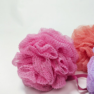 Bath <b>Sponge</b> Flower 60g PE Polyester <b>Exfoliating</b> Bath Ball For Skin Care - Product Image 3