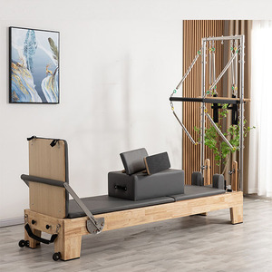 CHIFORY Machine de réformateur de Pilates à domicile en bois avec demi-trapèze Core Bed Yoga Training Tower Pilates Reformers for Core Workout - Product Image 1