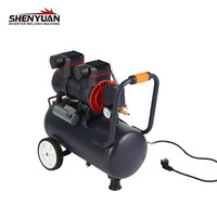 Gonfleur de haute qualité et fonction de nettoyage pour un usage domestique Silencieux sans huile 750W/ 0.75kw Mini 9L Compresseur d'air portable