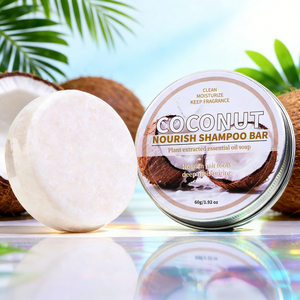Savon Solide Artisanal au Coco pour Cheveux – Rafraîchissant et Hydratant pour Tous Types <span class=keywords><strong>de</strong></span> Cheveux – Savon Capillaire Personnalisé - Product Image 1