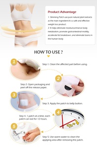 Prix d'usine 30 patchs amincissants pour le nombril, brûle-graisse, pour la perte de poids et le remodelage corporel - Product Image 6