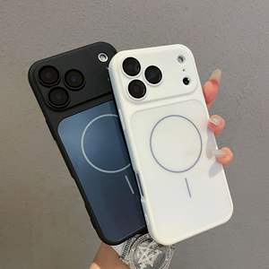 <span class=keywords><strong>Coque</strong></span> de protection magnétique antichoc mate à couverture intégrale style Ins pour <span class=keywords><strong>iPhone</strong></span> 15 Pro Max et 16, transformant instantanément votre appareil - Product Image 1