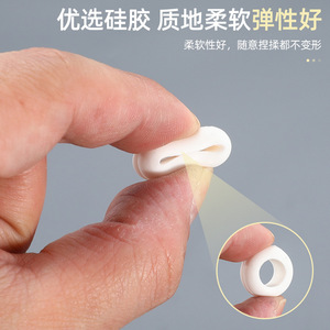 Fernandes Silicone Wire Guard Ring Black And White Double Sided High Temp Resistant Sealing Ring For <b>Cable</b> Protection - Product Image 2