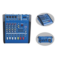 PMX402D-UHF avec microphone Mini 250W amplificateur mélangeur USB mélangeur de son 1EQ égaliseur/16 effets DSP/Blue-tooth