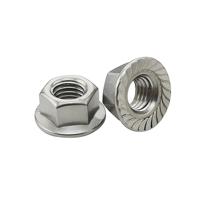 Écrou à bride hexagonale en acier inoxydable A4-80, résistant à la corrosion 316, écrou de blocage antirouille pour l'industrie marine et chimique