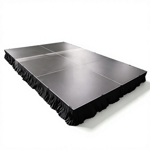 Durable Stage <b>Kit</b> Smart Stage Equipment System Portable Stage Aluminum Stage Platform with Skirts for Concerts Weeding - Product Image 1
