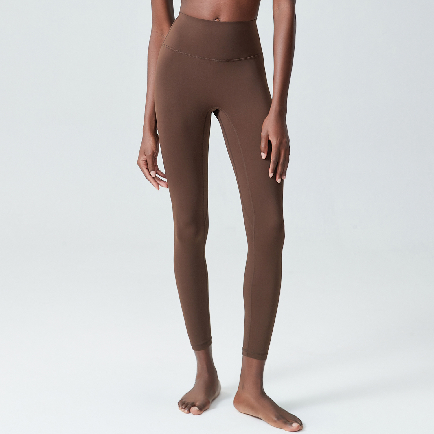 Pantalon de yoga à colle liquide Lp2341-café distillé