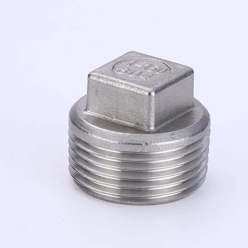 Wholesale square hexagon male threaded stainless steel 304 pipe connector plug