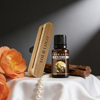 Diffuseur d'huiles essentielles en bois naturel pour voiture, clip de ventilation, parfum pour véhicules, personnalisation de l'arôme DIY