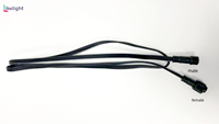2 broches 3 broches 4 broches 5 broches T câble d'extension connecteur mâle et femelle cuivre étanche LED lumière personnalisée câbles extérieurs