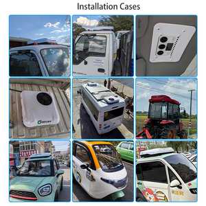 Soğutma ısıtma hepsi bir çatı araç aküsü elektrikli 24v 12v klima Camper araba Trator Motohome için - Product Image 4