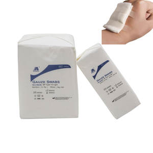 Sterile 10x10cm tamponi di garza medica dentale 4ply spugna per la cura orale Non tessuta direttamente dalla fabbrica 2d garza piccola - Product Image 3