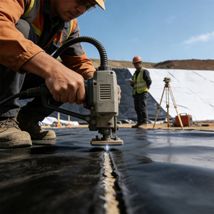 <span class=keywords><strong>Membrane</strong></span> géotextile <span class=keywords><strong>pour</strong></span> la prévention de la pollution et de la diffusion dans les décharges de déchets dangereux et les réservoirs de boues - Product Image 5