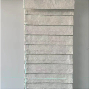 Store romain motorisé sans cordon, à commande par le bas, stores de fenêtre personnalisés à contrôle de la lumière - Product Image 2