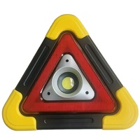 Signalisation d'Urgence Triangle Multifonctionnelle pour Véhicule, Lampe LED Clignotante de Sécurité Routière
