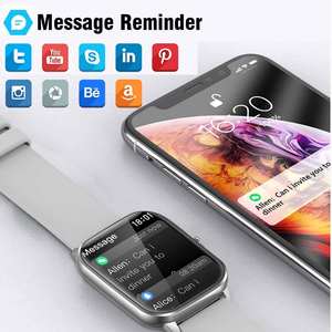 สมาร์ทวอทช์สี่เหลี่ยม KT65สำหรับผู้ชายและผู้หญิง, นาฬิกาอัจฉริยะระบบ Android กันน้ำอัตราการเต้นของหัวใจโทรผ่าน BT เครื่องติดตามการออกกำลังกายนาฬิกาสำหรับ iOS - Product Image 5