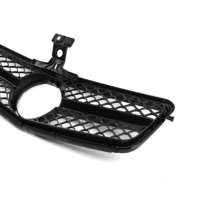 Grille de calandre en plastique ABS chromé noir brillant argent AMG Calandre de voiture pour Mercedes Benz W204 2007-2014