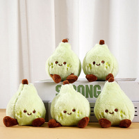 Mini jouet en peluche poire verte, porte-clés, pendentif fruit rembourré de qualité, coussin décoratif, breloque de sac, cadeau