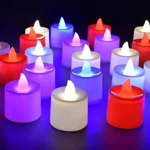 <span class=keywords><strong>Bougie</strong></span> chauffe-plat sans flamme en gros, <span class=keywords><strong>bougie</strong></span> LED artificielle à piles, <span class=keywords><strong>bougie</strong></span> à grand diamètre scintillante pour votive, Halloween - Product Image 3