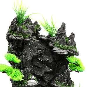 <span class=keywords><strong>Aquarium</strong></span> Mountain View Pierre Ornement Rock <span class=keywords><strong>Cascade</strong></span> <span class=keywords><strong>avec</strong></span> Sable Blanc Paysage Fish Tanks Résine Décor - Product Image 2