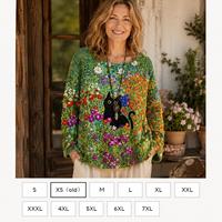 Sweater Rajut Bunga Boho OEM ODM Wanita Oversize, Pullover Cottagecore, Sweater Bunga, Jumper Rajut Botani, Atasan Musim Dingin yang Nyaman, Hadiah