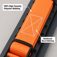 Sangle d'arrimage à cliquet XUMA 5 m x 25 mm, à dégagement rapide, avec dents antidérapantes, résistance à la rupture de 800 kg, pour le fixation de marchandises
