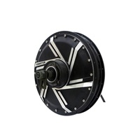 Moteur de moyeu à rayons sans balais QSMOTOR 273 50H V3 72V 8000W pour vélo électrique à roue unique avec patins de 200 mm