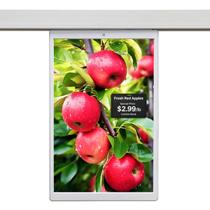 เครื่องเล่นโฆษณาจอแอลซีดีสองด้านสีเต็มรูปแบบขนาด 10.1 นิ้ว ป้ายชั้นวางสินค้าอิเล็กทรอนิกส์อัจฉริยะ ESL ทำงานได้ตลอด 24 ชั่วโมงทุกวัน สำหรับร้านค้าปลีกซูเปอร์มาร์เก็ต - Product Image 1