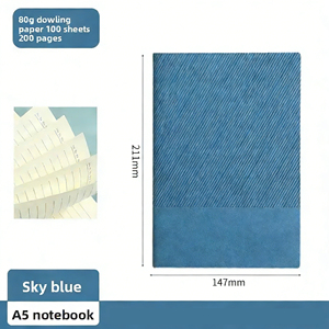 Quaderno A5 Semplice per Ufficio, Quaderno B5 con Copertina Morbida a Righe, Diario A6 - Product Image 3